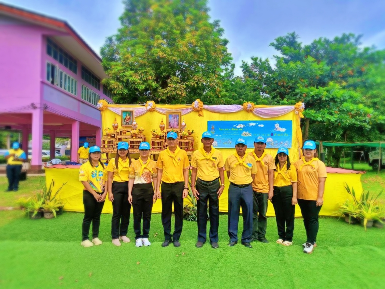 กิจกรรมจิตอาสาพัฒนาปรับปรุงสภาพภูมิทัศน์และปลูกผักสวนครัว เนื่องในวันสมเด็จพระมหาธีรราชเจ้า