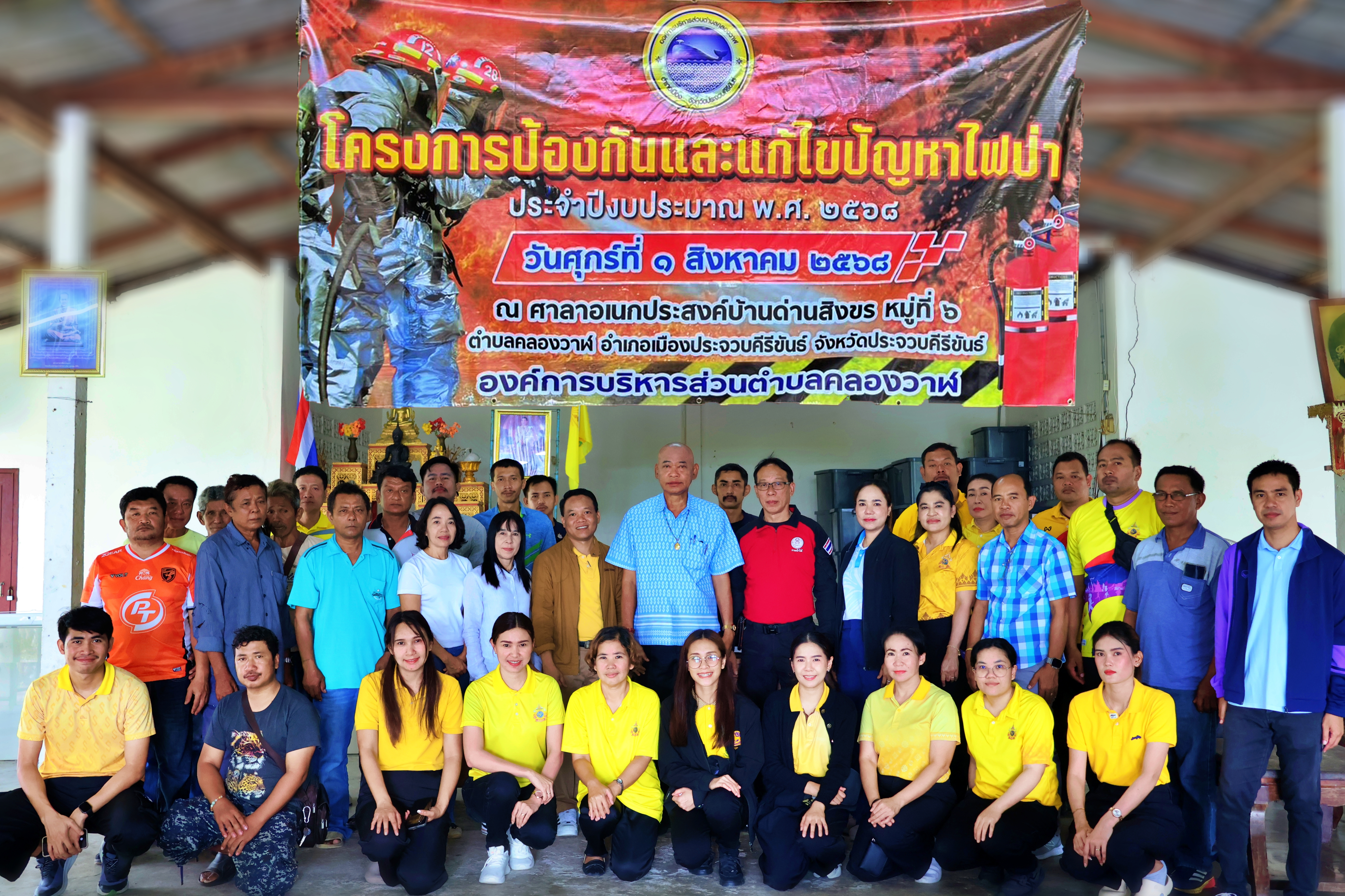 โครงการป้องกันและแก้ไขปัญหาไฟป่า ประจำปีงบประมาณ พ.ศ.2568